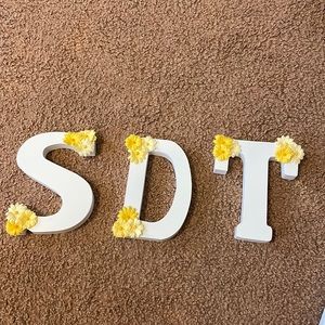 Sorority letter decor!